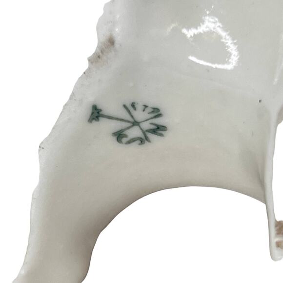 Vintage 30s Karl Ens Porcelain Rose 3 Arm Pair Candlesticks Candelabra Regency - Picture 10 of 15